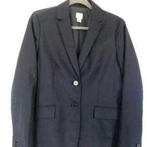 J Crew Regent Blazer Four Season Stretch in Navy